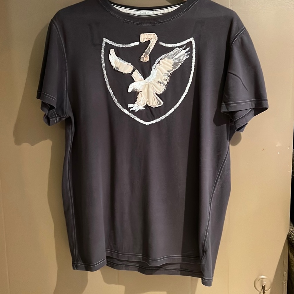 American Eagle Men’s Short Sleeve Graphic Tee in Brown Sz M